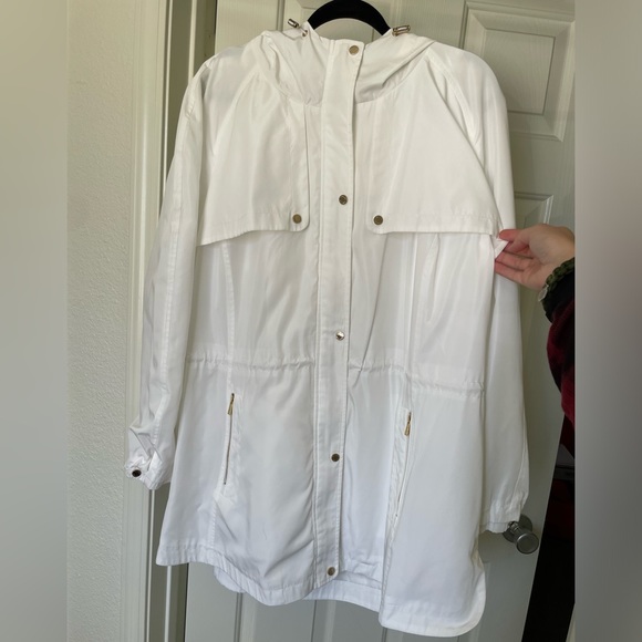 Calvin Klein Windbreaker Raincoat Trench Coat Style - Picture 1 of 17
